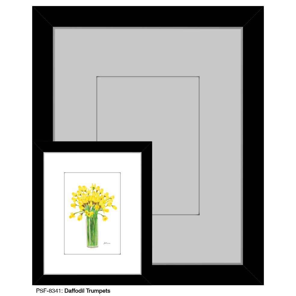 Daffodil Trumpets, Print (#8341A), Print Matted, www.printedcanvas.com