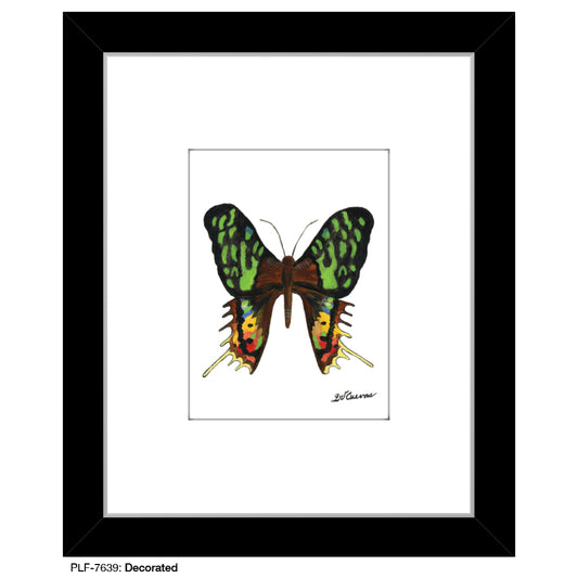 Decorated, Print (#7639B), Print Matted, www.printedcanvas.com