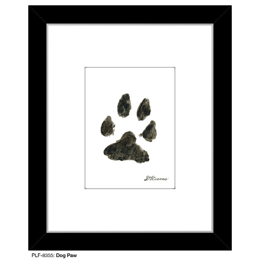 Dog Paw, Print (#8355G), Print Matted, www.printedcanvas.com