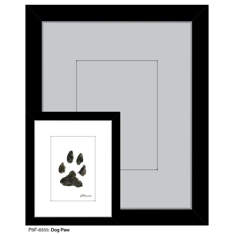 Dog Paw, Print (#8355G), Print Matted, www.printedcanvas.com