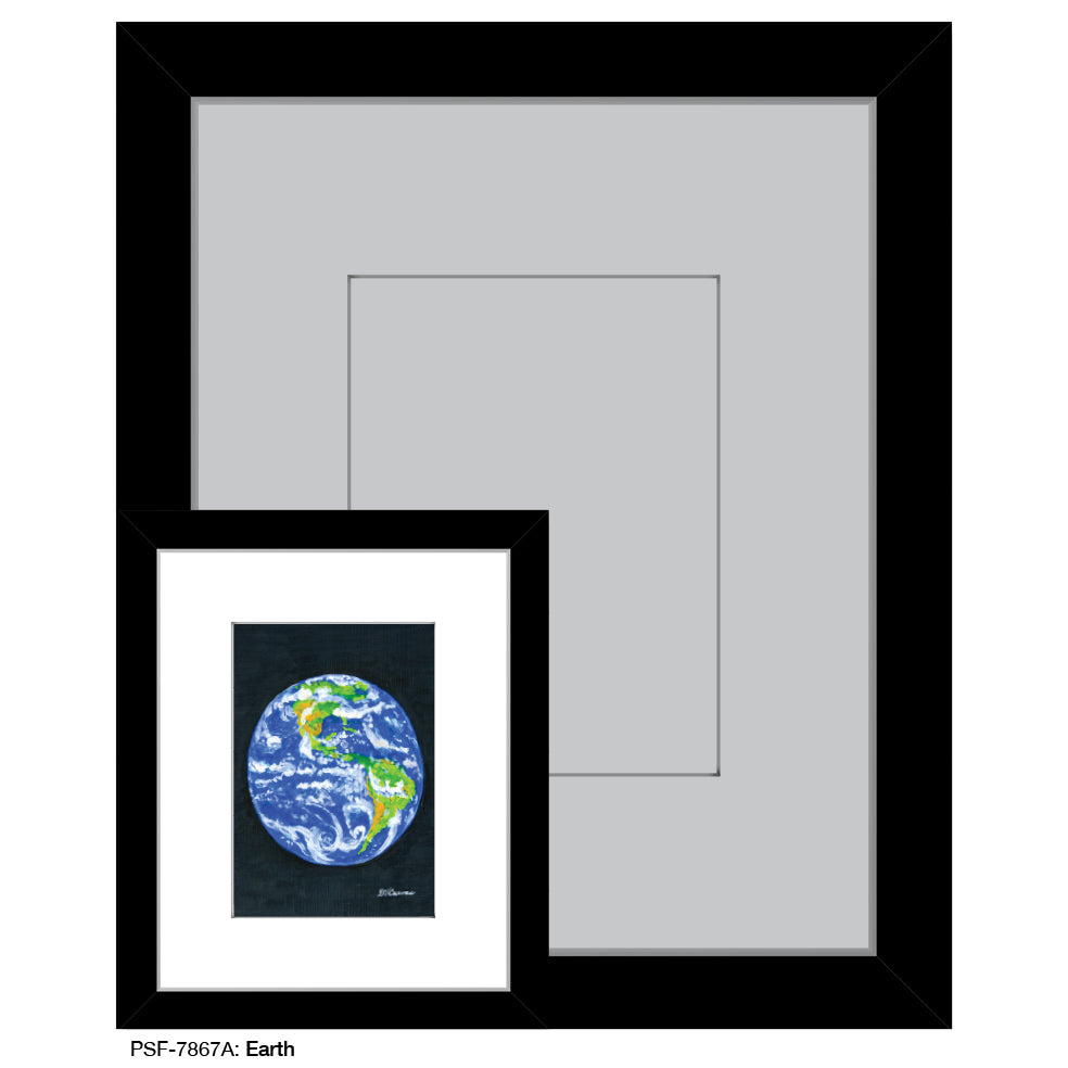 Earth, Print (#7867A), Print Matted, www.printedcanvas.com