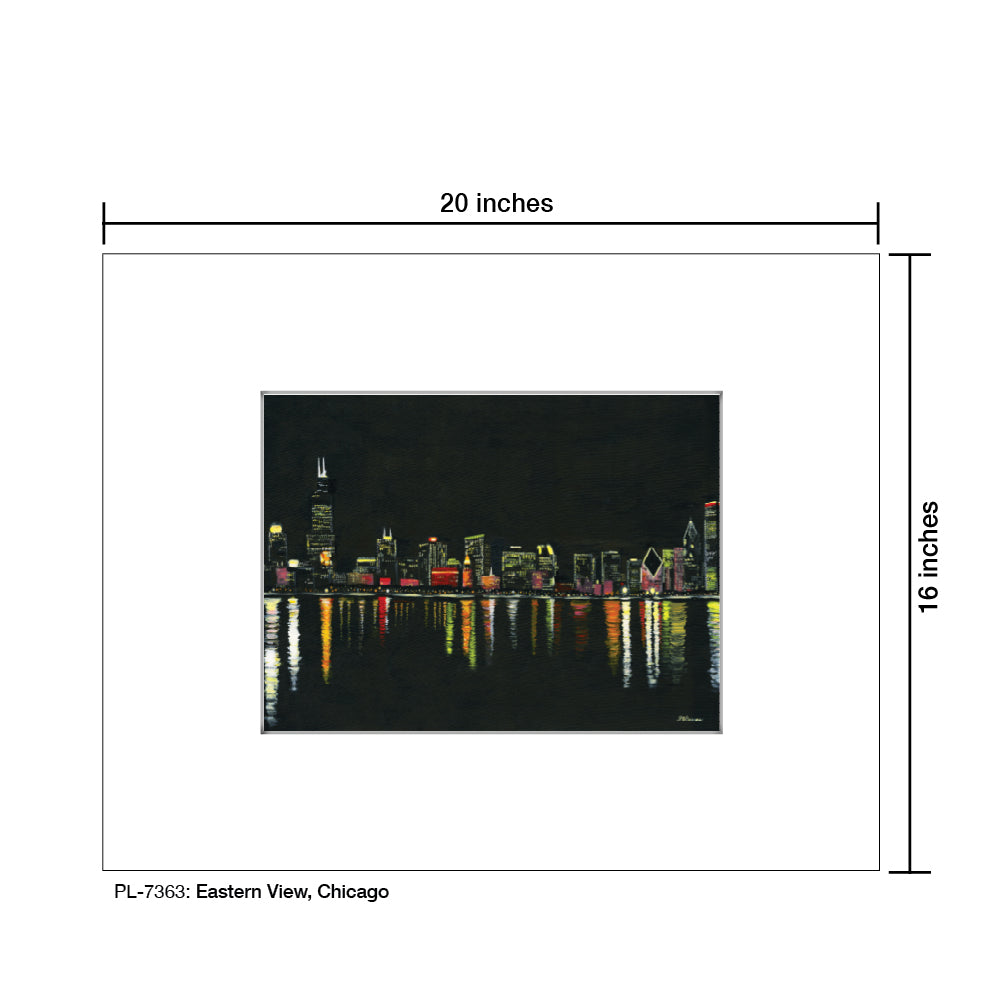 Eastern View, Chicago, Print (#7363) - Printed Canvas