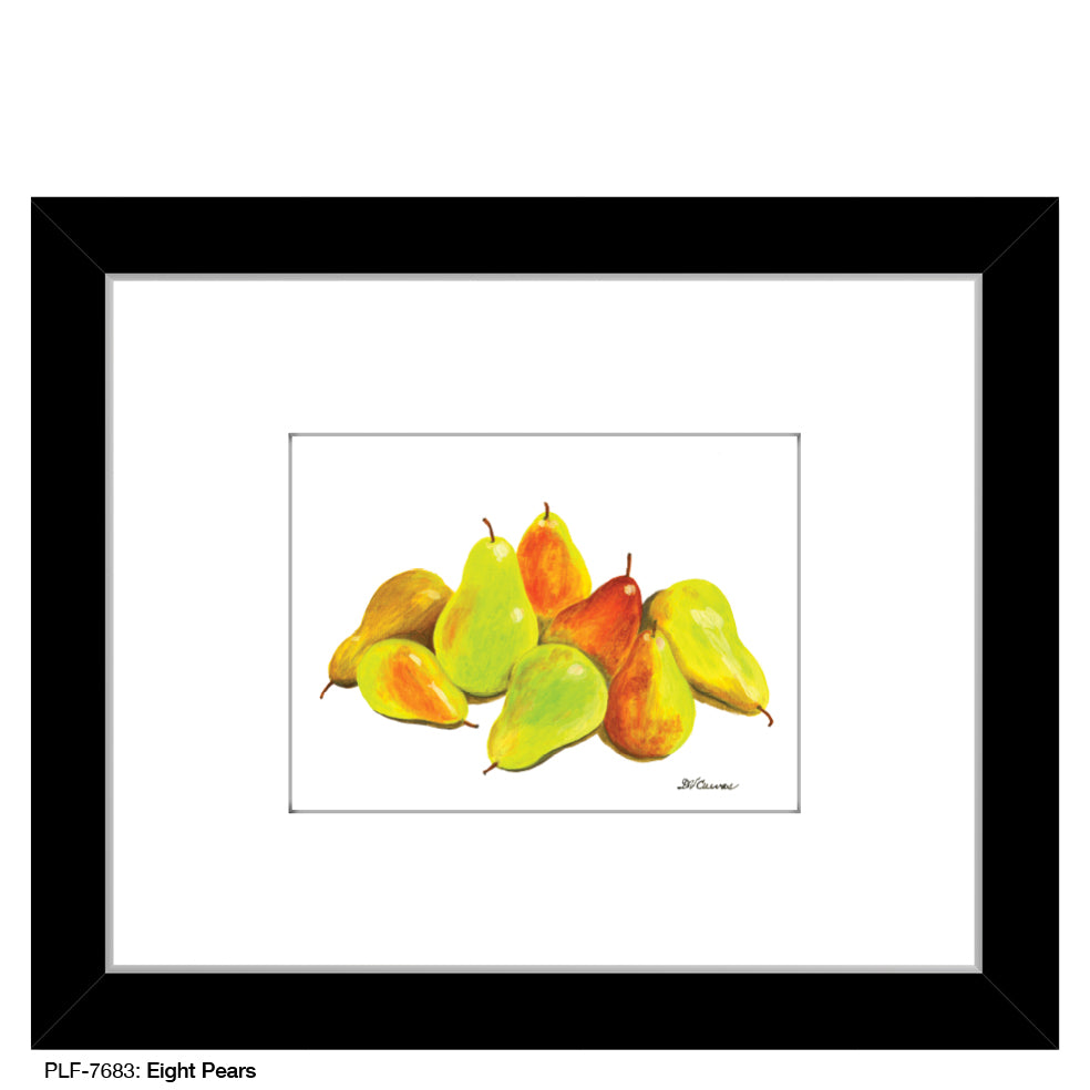 Eight Pears, Print (#7683A), Print Matted, www.printedcanvas.com