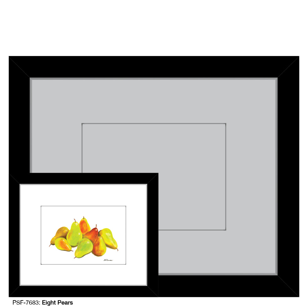 Eight Pears, Print (#7683A), Print Matted, www.printedcanvas.com