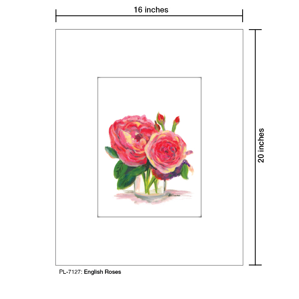 English Roses, Print (#7127) - Printed Canvas