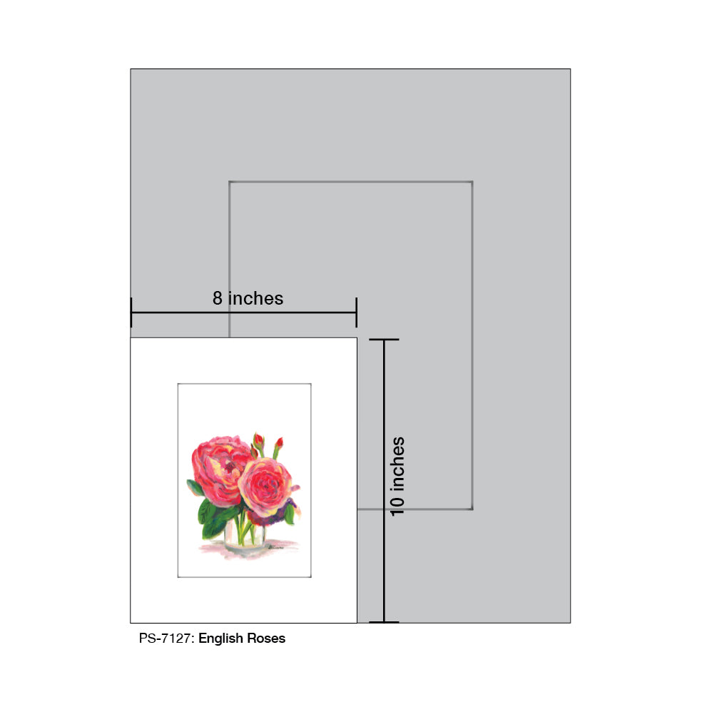 English Roses, Print (#7127) - Printed Canvas