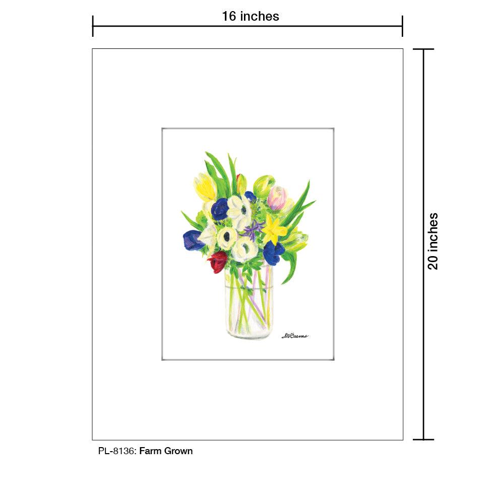 Farm Grown, Print (#8136AA), Printe Matted, www.printedcanvas.com