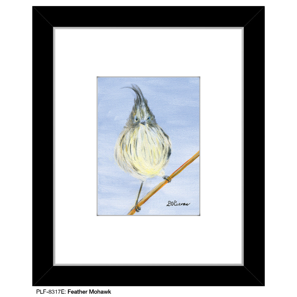 Feather Mohawk, Print (#8317E), Print Matted, www.printedcanvas.com