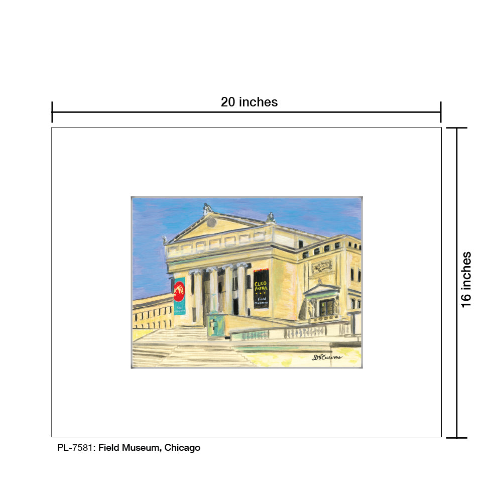 Field Museum, Chicago, Print (#7581) - Printed Canvas