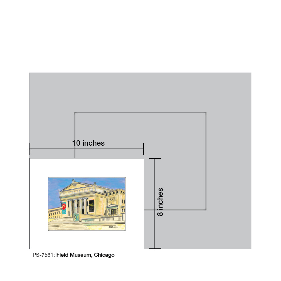 Field Museum, Chicago, Print (#7581) - Printed Canvas