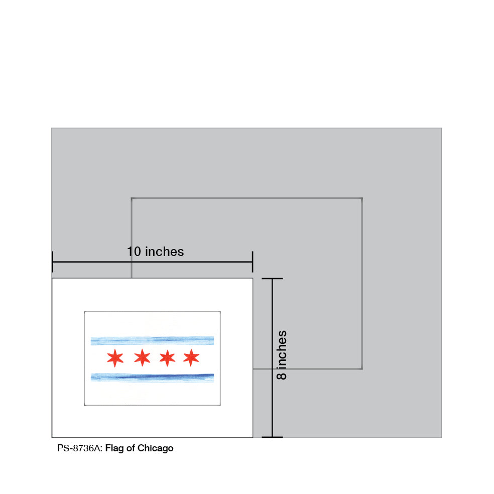 Flag of Chicago, Print (#8736A) - Printed Canvas