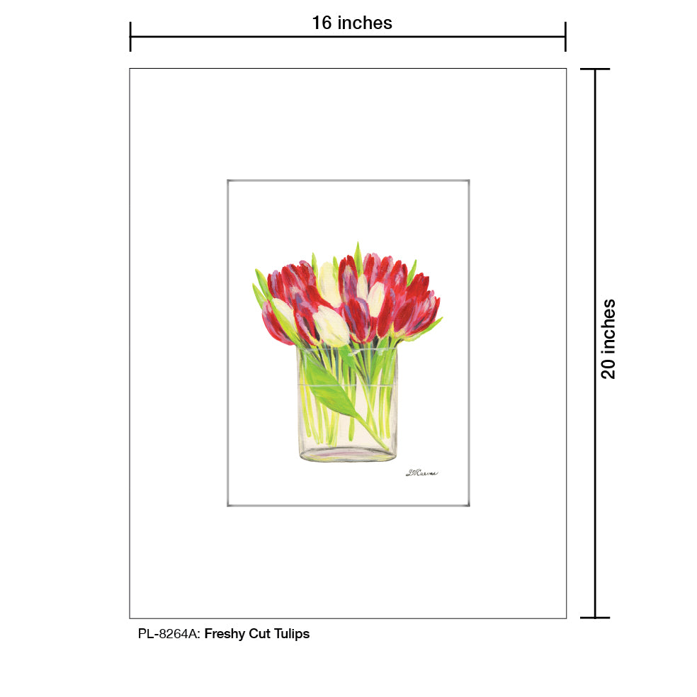 Freshly Cut Tulips, Print (#8264A), Printe Matted, www.printedcanvas.com