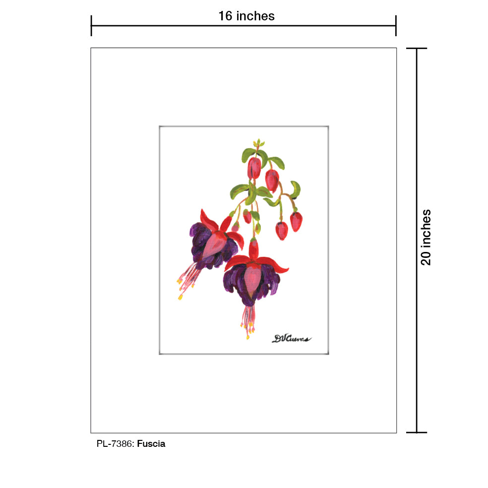 Fuscia, Print (#7386) - Printed Canvas
