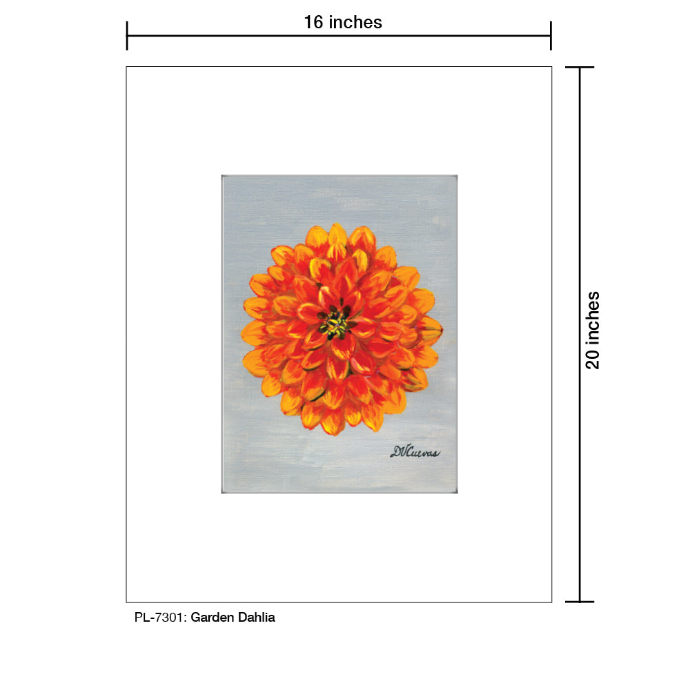 Garden Dahlia, Print (#7301) - Printed Canvas