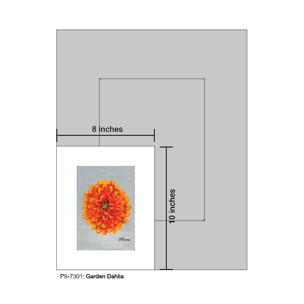 Garden Dahlia, Print (#7301) - Printed Canvas
