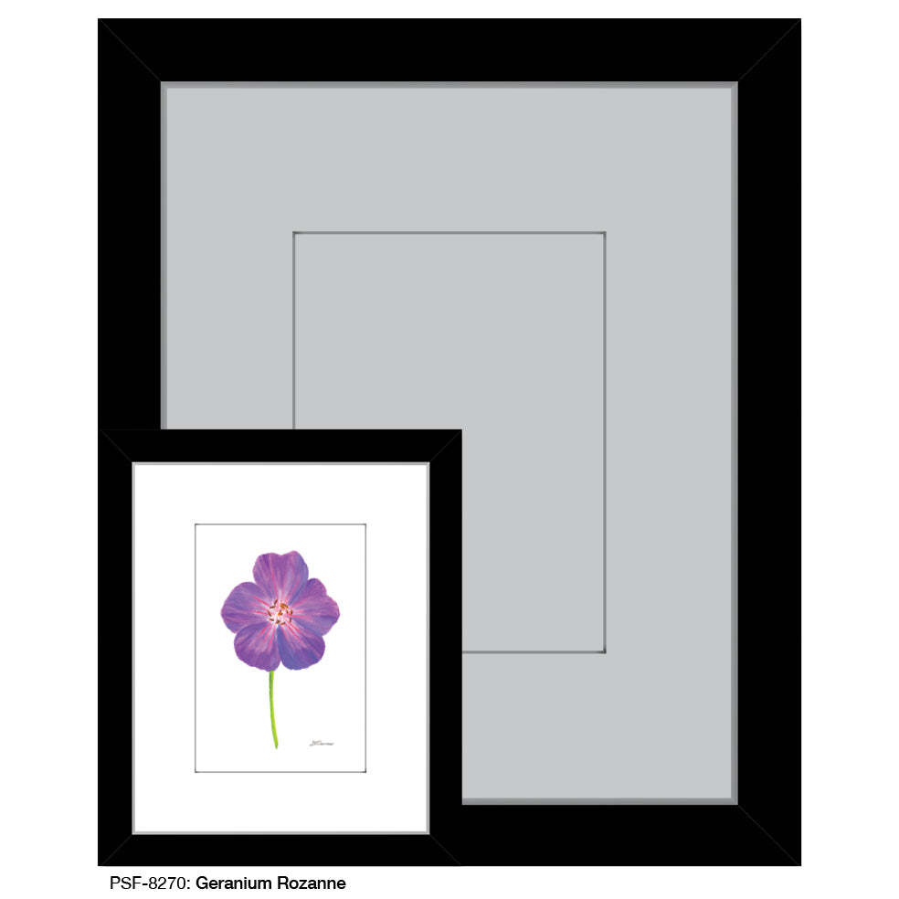 Geranium Rozanne, Print (#8270A), Print Matted, www.printedcanvas.com