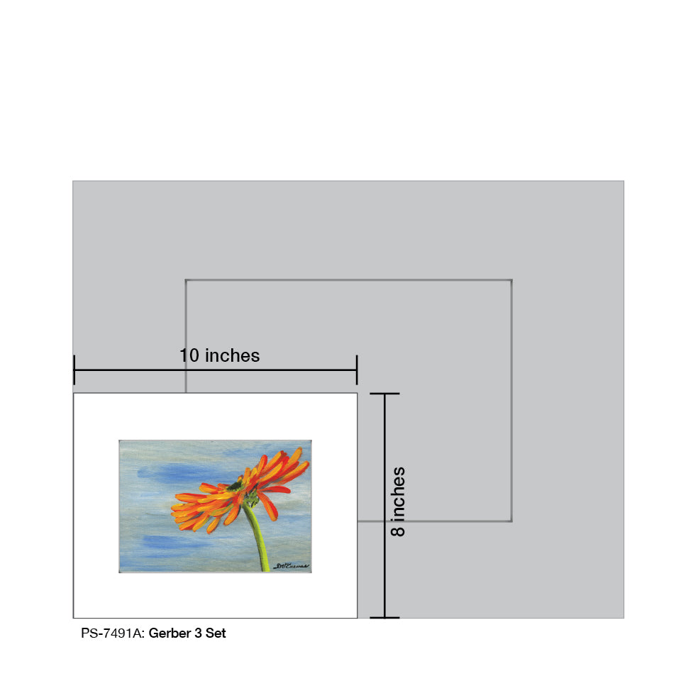 Gerber 3 Set, Print (#7491A) - Printed Canvas