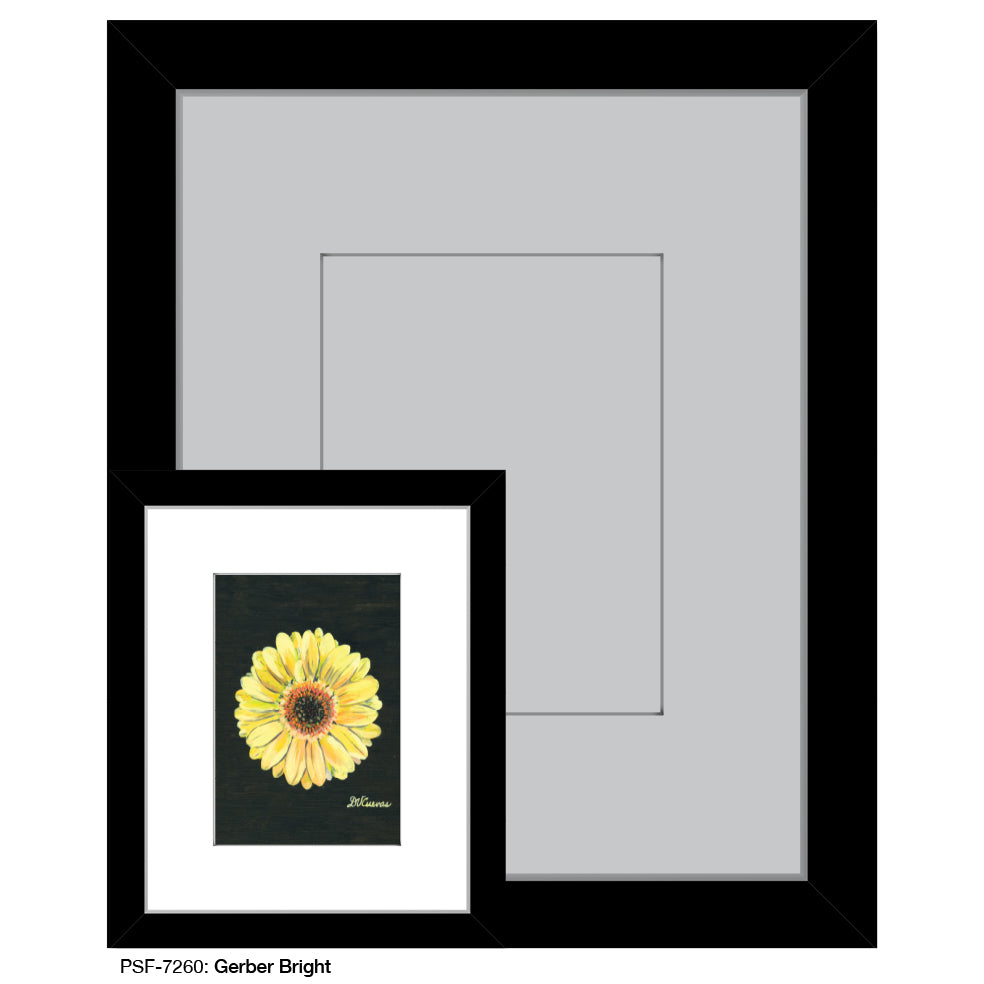 Gerber Bright, Print (#7260D), Print Matted, www.printedcanvas.com