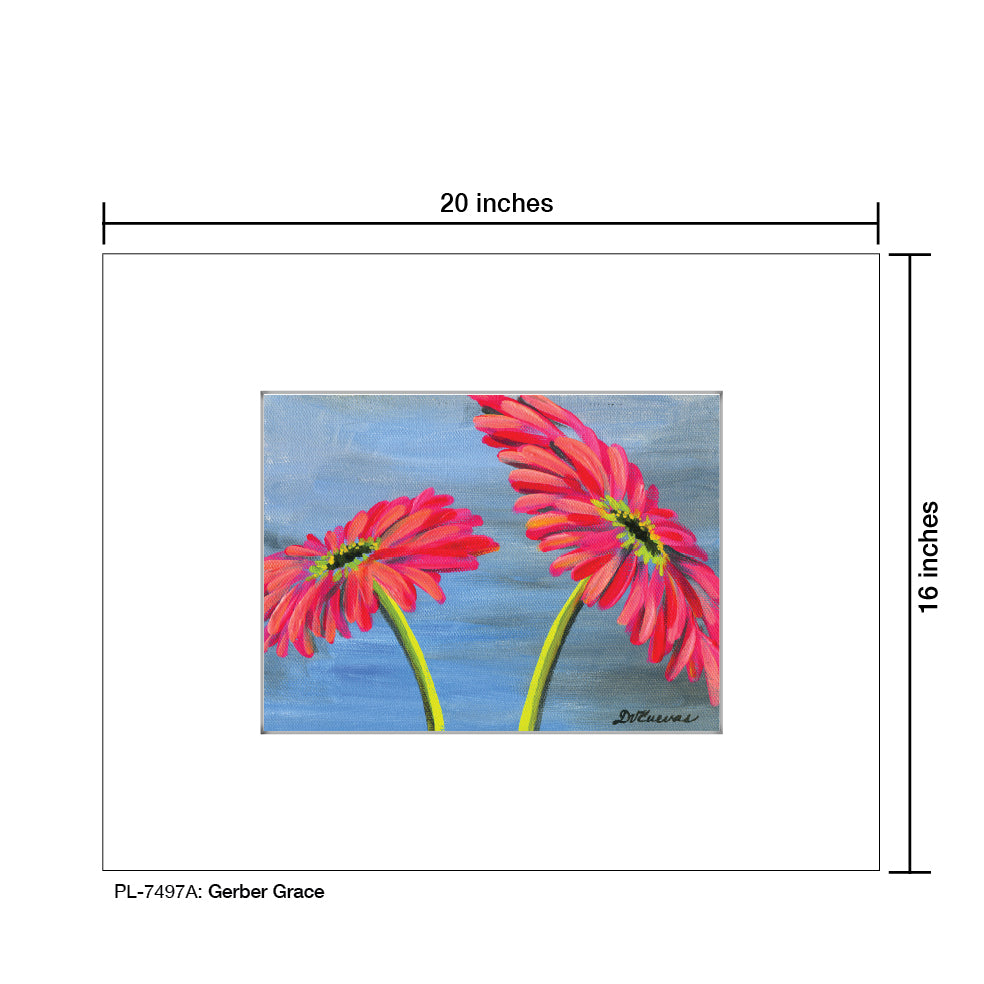 Gerber Grace, Print (#7497A), Printe Matted, www.printedcanvas.com