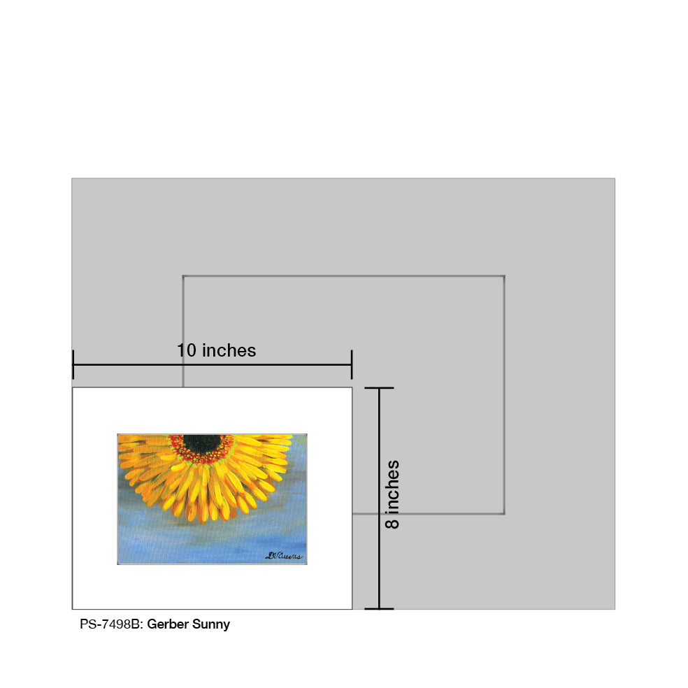 Gerber Sunny, Print (#7498B), Print Matted, www.printedcanvas.com