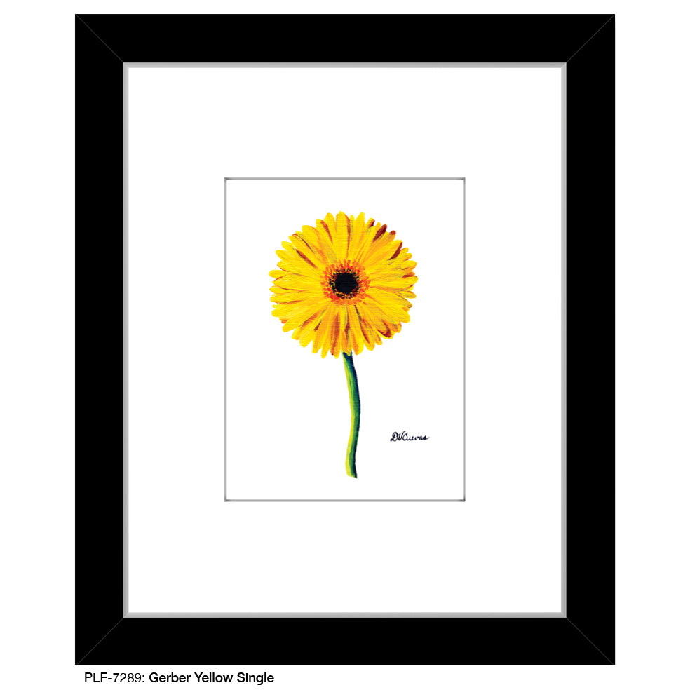 Gerber Yellow Single, Print (#7289) - Printed Canvas