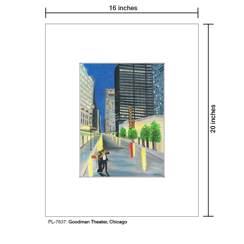 Goodman Theater, Chicago, Print (#7837) - Printed Canvas