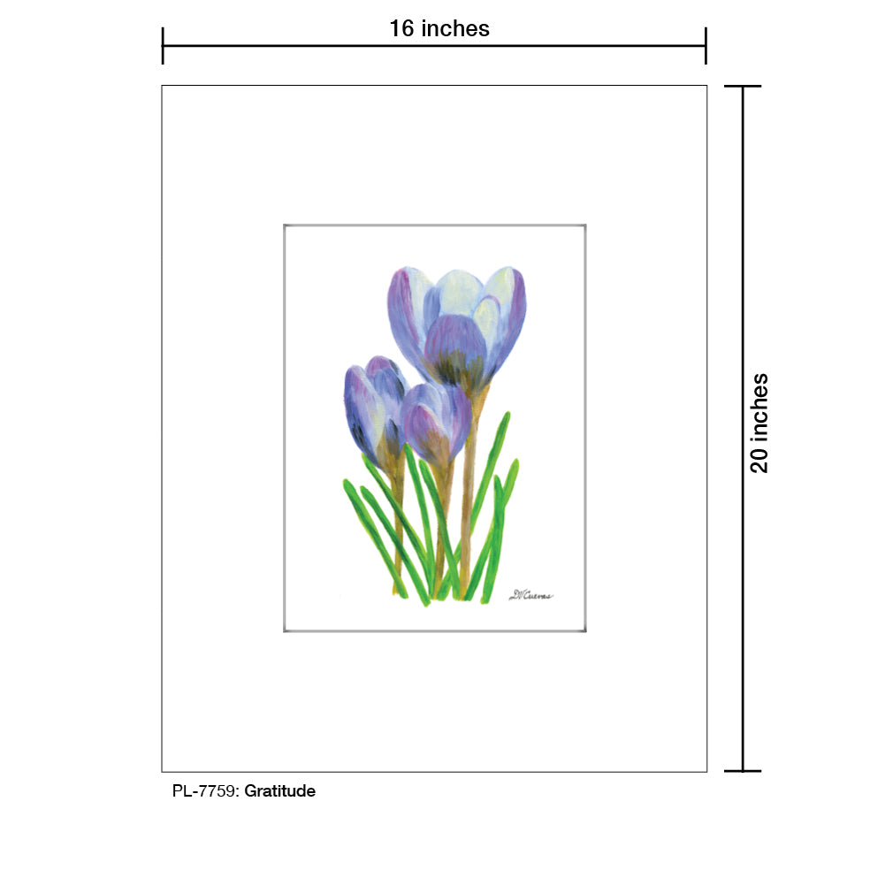 Gratitude, Print (#7759) - Printed Canvas