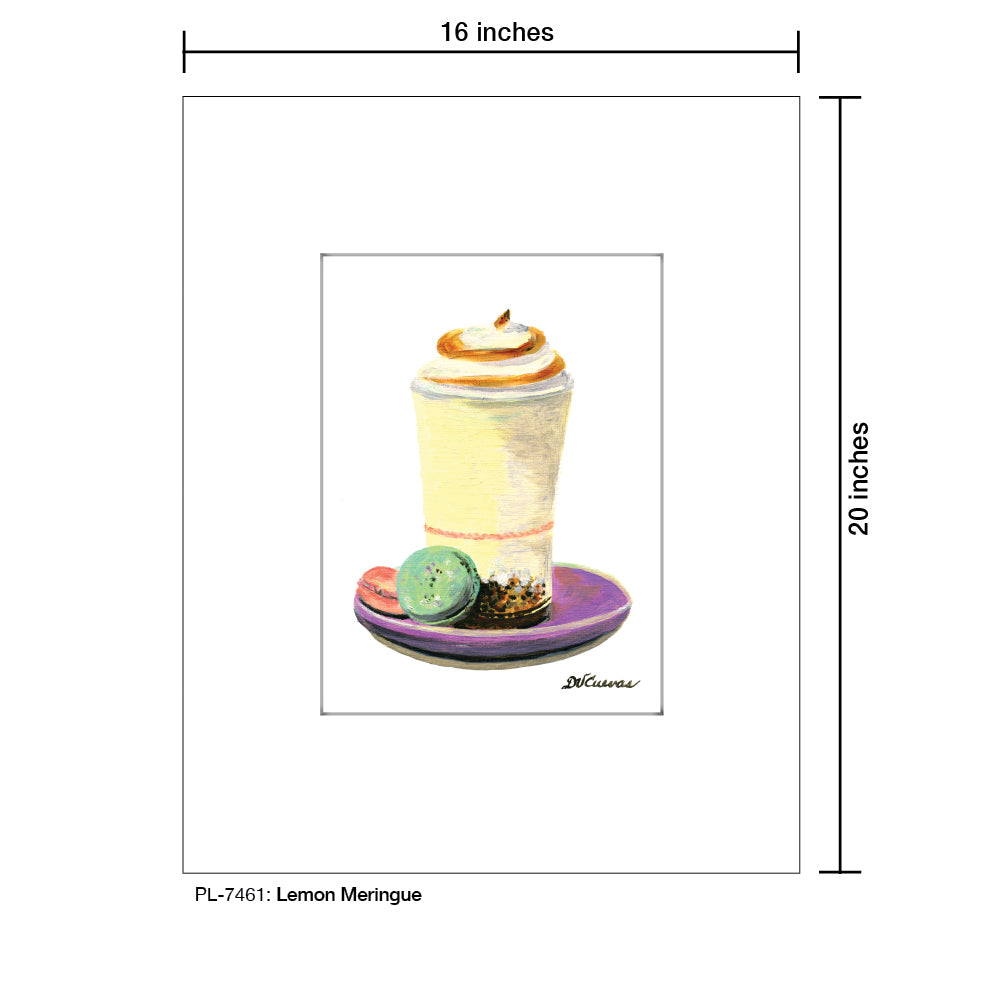 Lemon Meringue, Print (#7461A), Printe Matted, www.printedcanvas.com