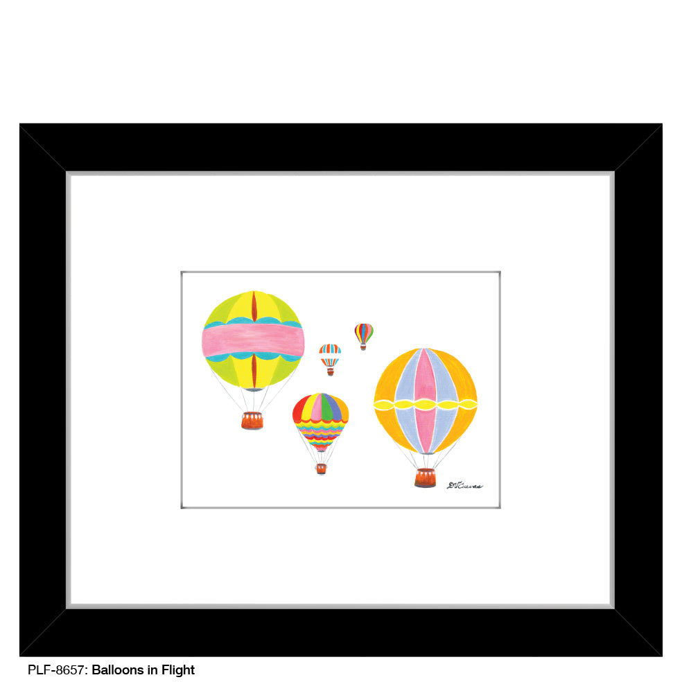 Balloons in Flight, Print (#8657C), Print Matted, www.printedcanvas.com
