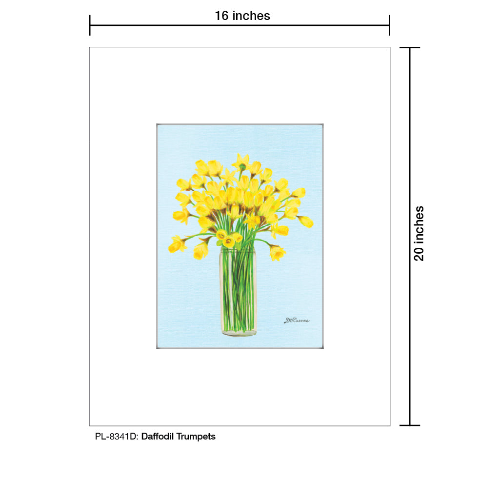 Daffodil Trumpets, Print (#8341D) - Printed Canvas