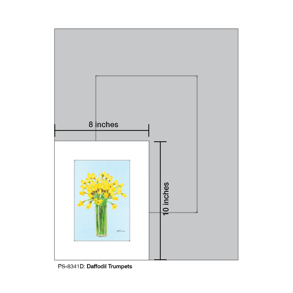 Daffodil Trumpets, Print (#8341D) - Printed Canvas