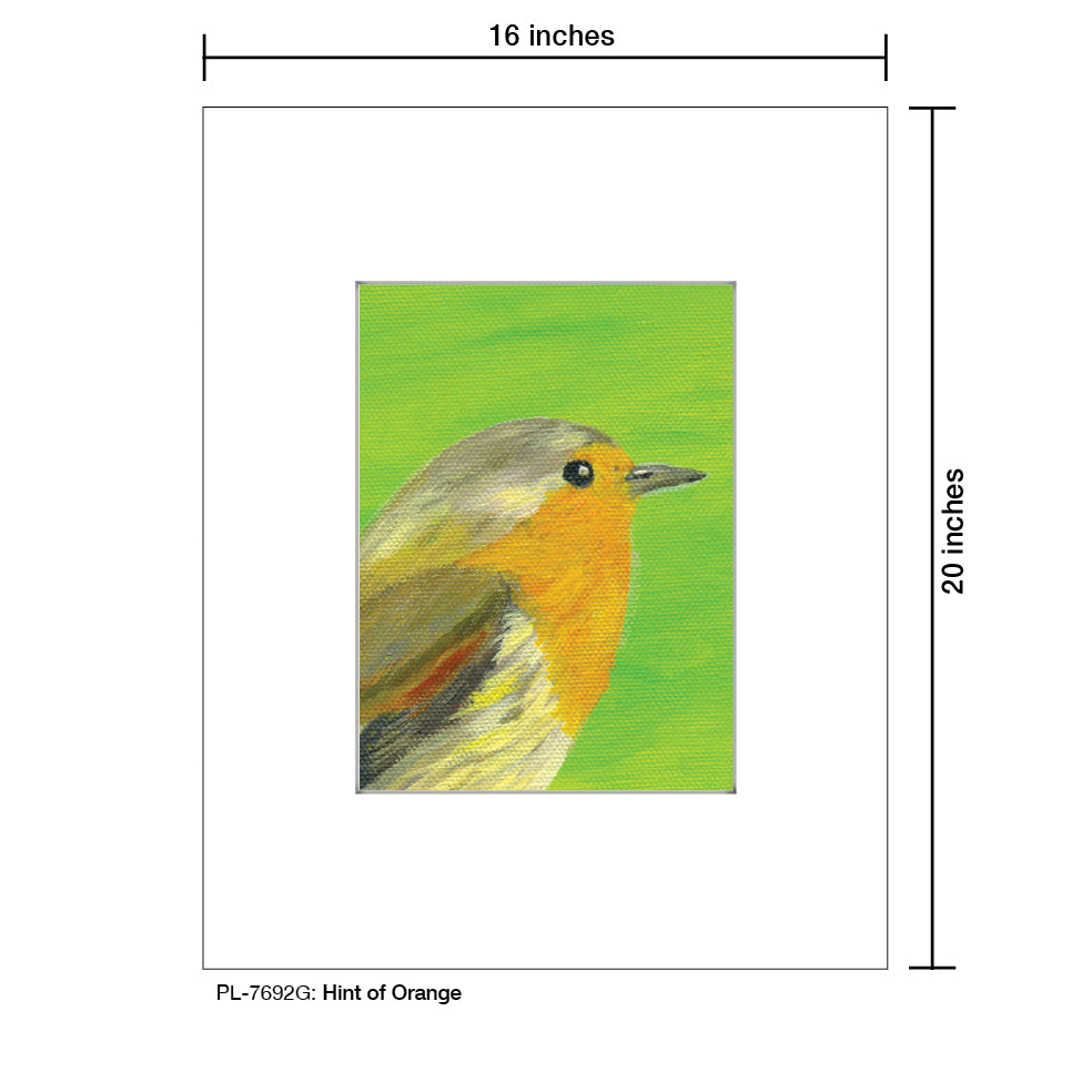 Hint of Orange, Print (#7692G), Printe Matted, www.printedcanvas.com