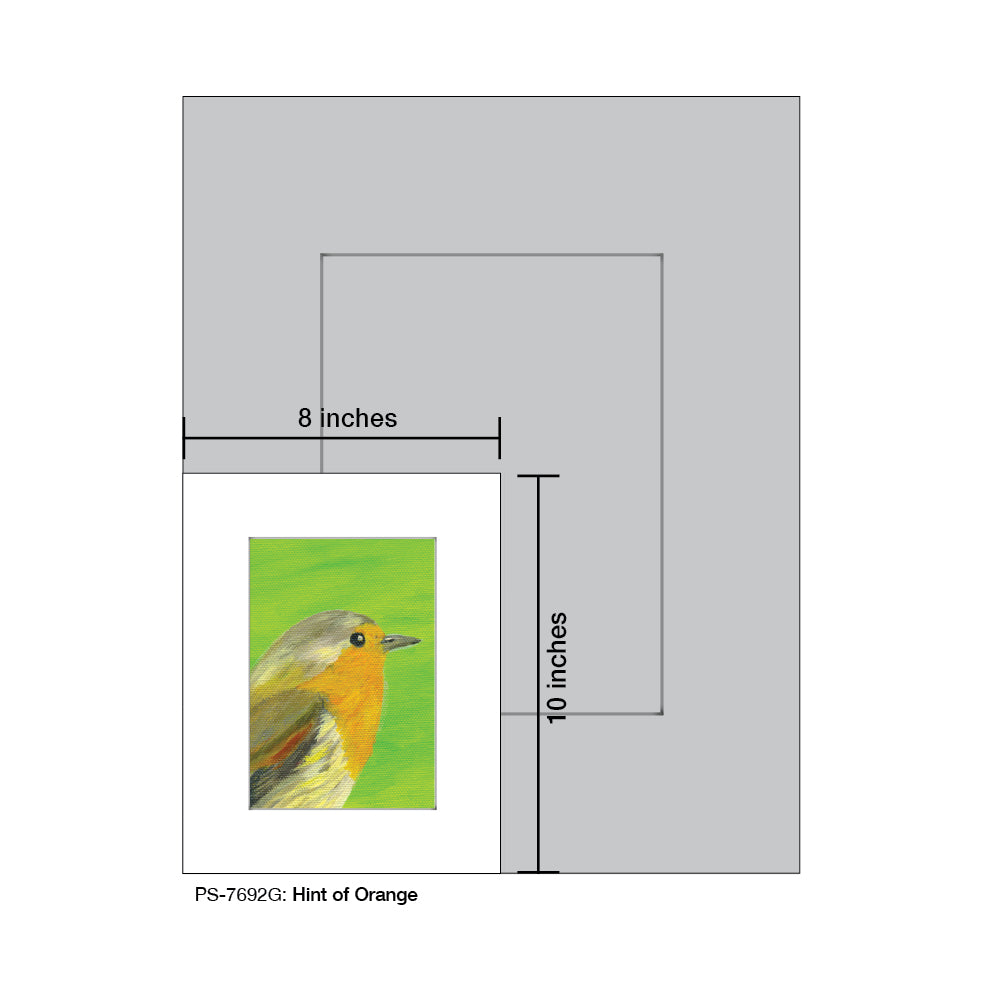 Hint of Orange, Print (#7692G), Print Matted, www.printedcanvas.com