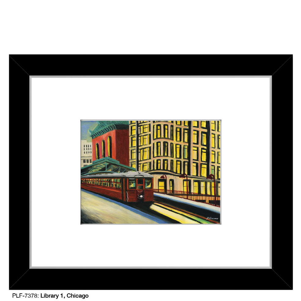 Library 1, Chicago, Print (#7378) - Printed Canvas