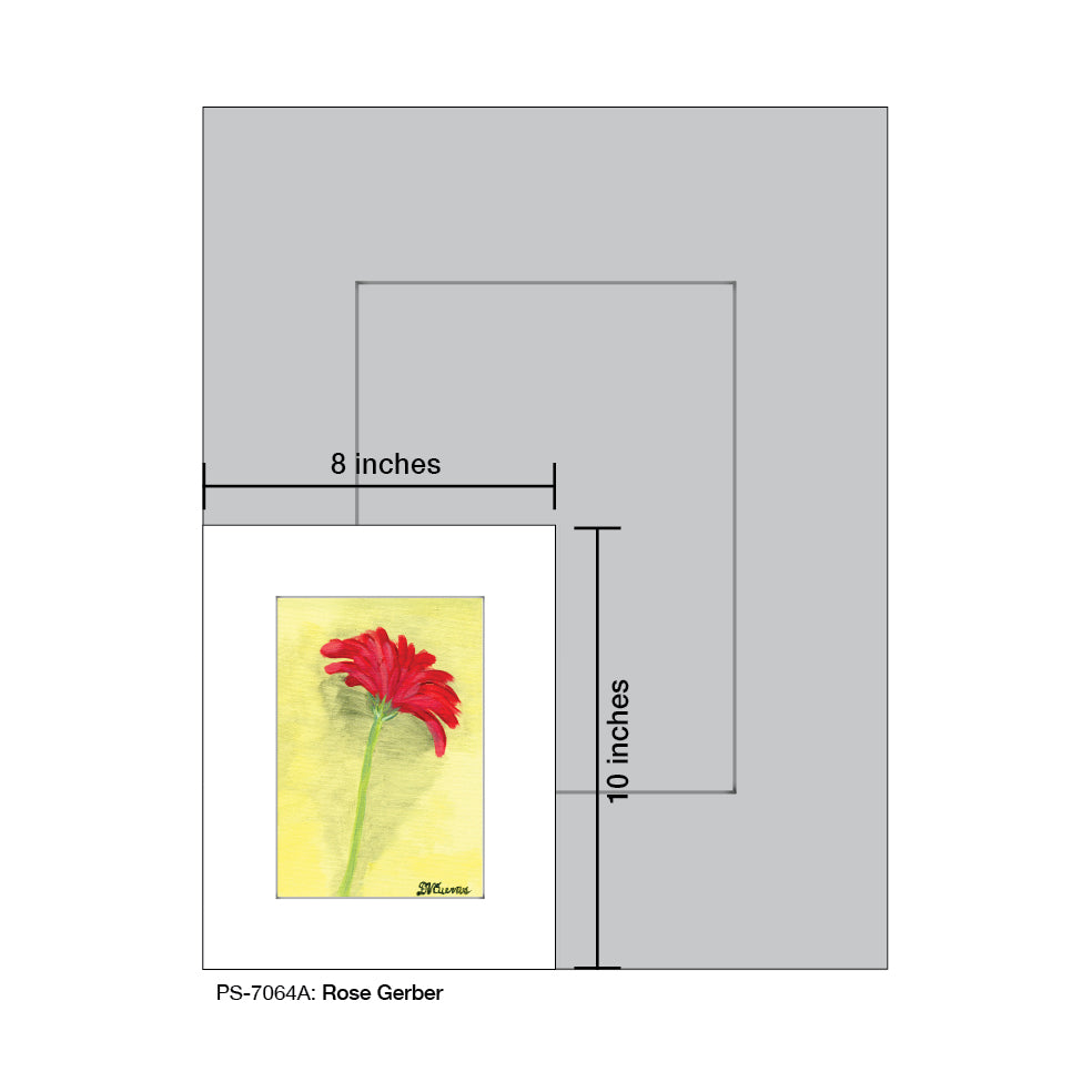 Rose Gerber, Print (#7064A), Print Matted, www.printedcanvas.com