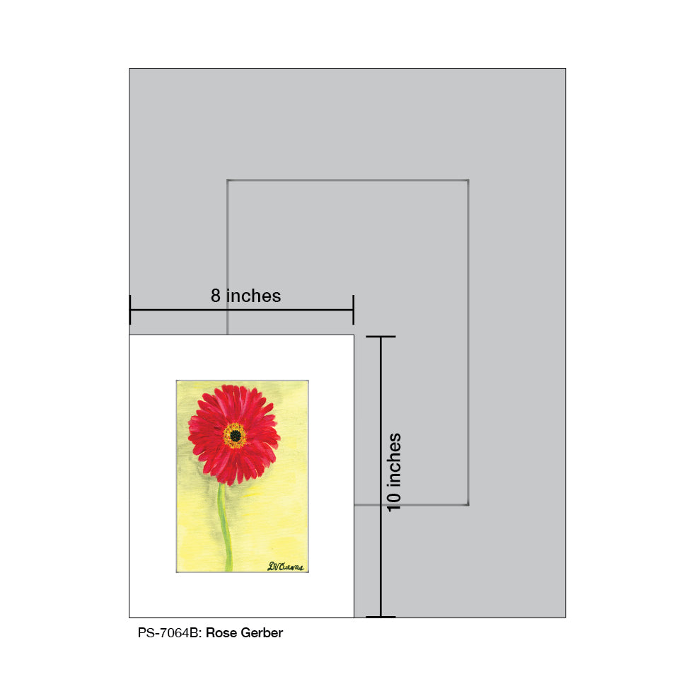 Rose Gerber, Print (#7064B), Print Matted, www.printedcanvas.com