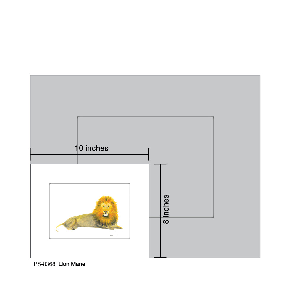 Lion Mane, Print (#8368D), Print Matted, www.printedcanvas.com