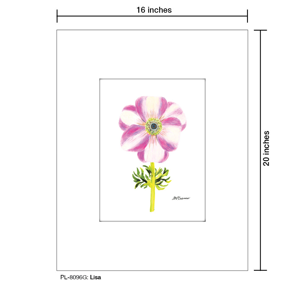 Lisa Anemone, Print (#8096G), Printe Matted, www.printedcanvas.com