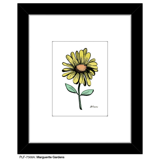 Marguerite Gardens, Print (#7568A), Print Matted, www.printedcanvas.com