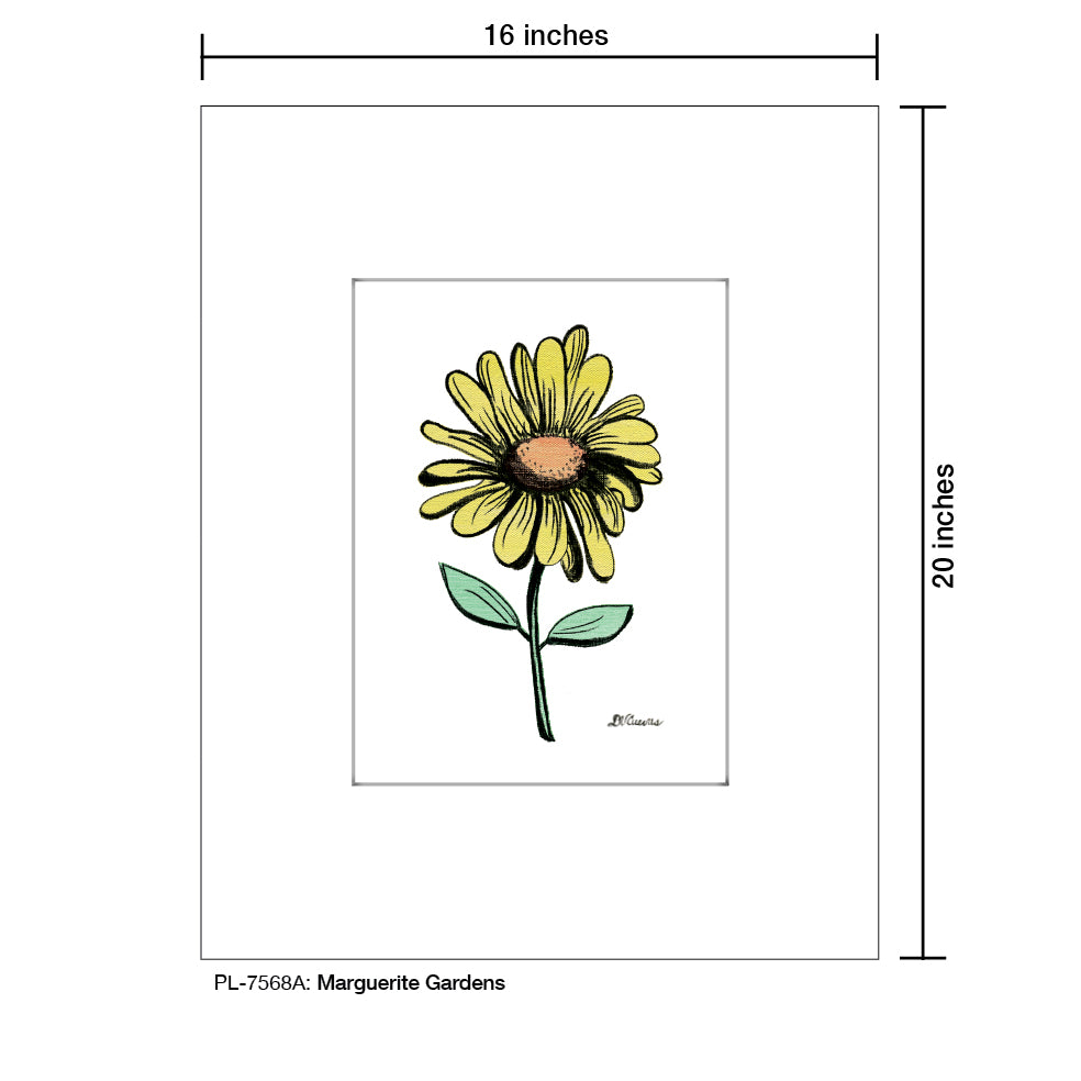 Marguerite Gardens, Print (#7568A) - Printed Canvas