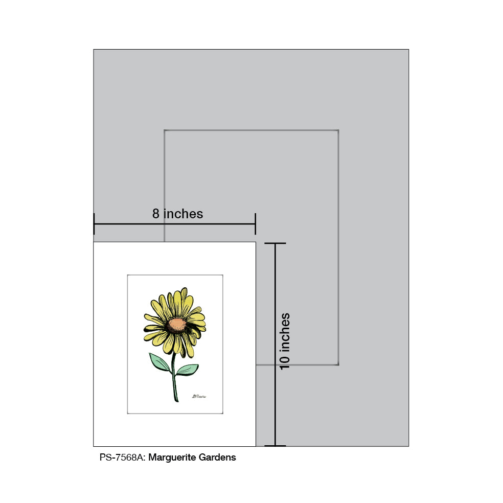 Marguerite Gardens, Print (#7568A) - Printed Canvas