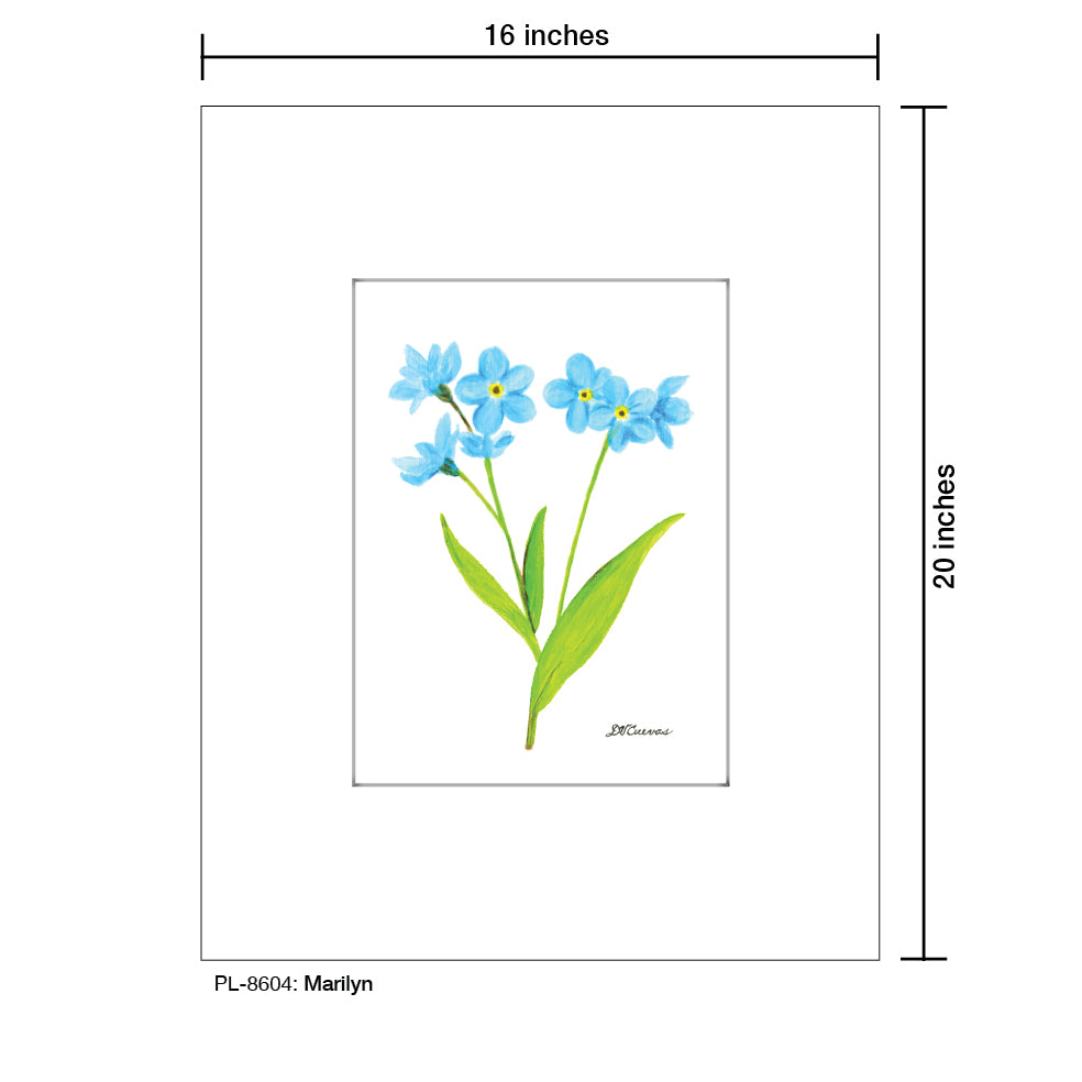 Marilyn, Print (#8604A), Printe Matted, www.printedcanvas.com