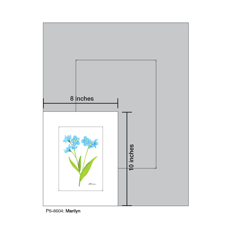 Marilyn, Print (#8604A), Print Matted, www.printedcanvas.com