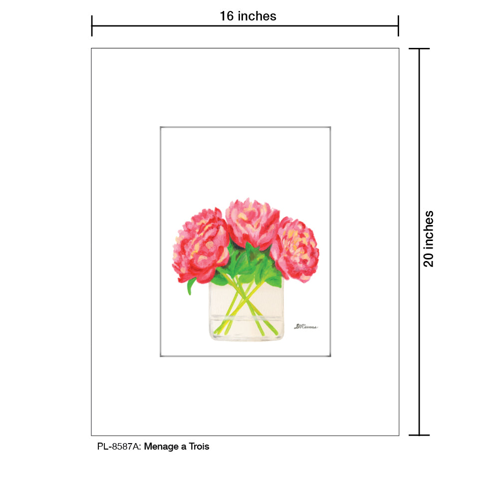 Menage a Trois, Print (#8587A), Printe Matted, www.printedcanvas.com