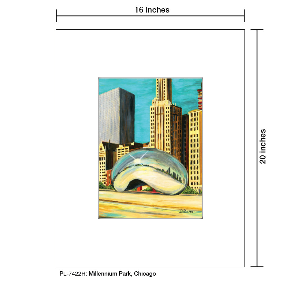 Millennium Park, Chicago, Print (#7422H) - Printed Canvas