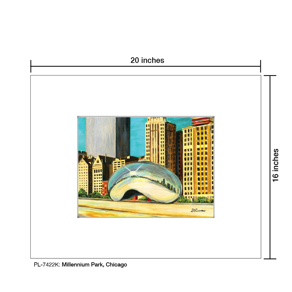 Millennium Park, Chicago, Print (#7422K) - Printed Canvas