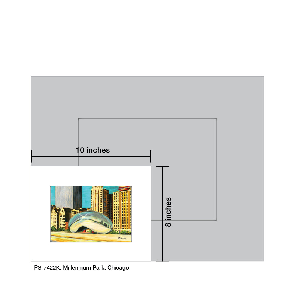 Millennium Park, Chicago, Print (#7422K) - Printed Canvas
