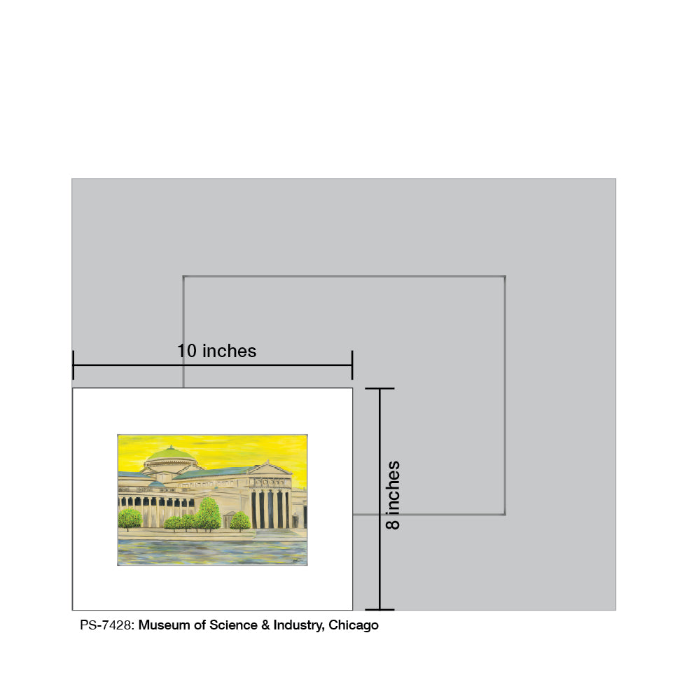 Museum of Science & Industry, Chicago, Print (#7428) - Printed Canvas