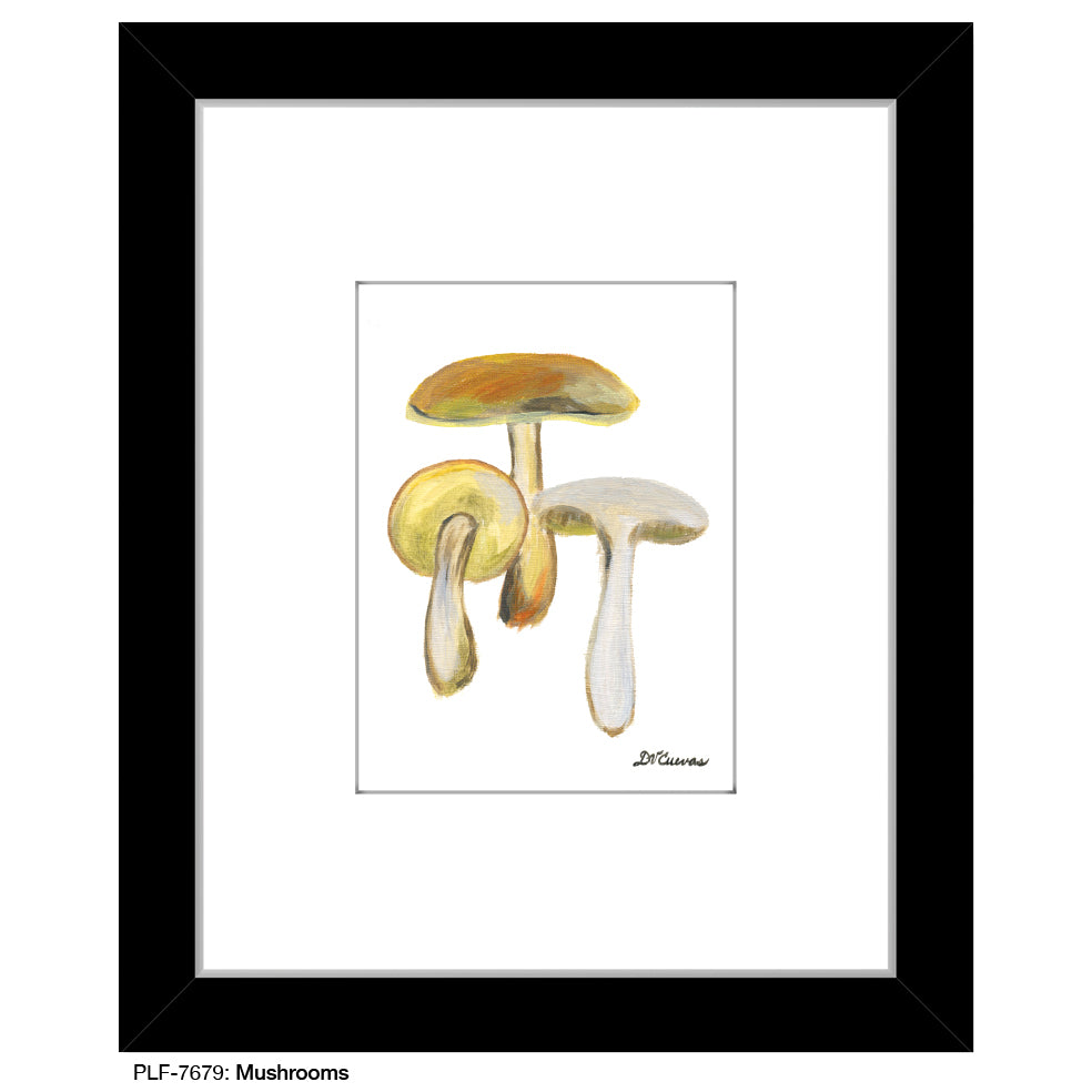 Mushrooms, Print (#7679A), Print Matted, www.printedcanvas.com