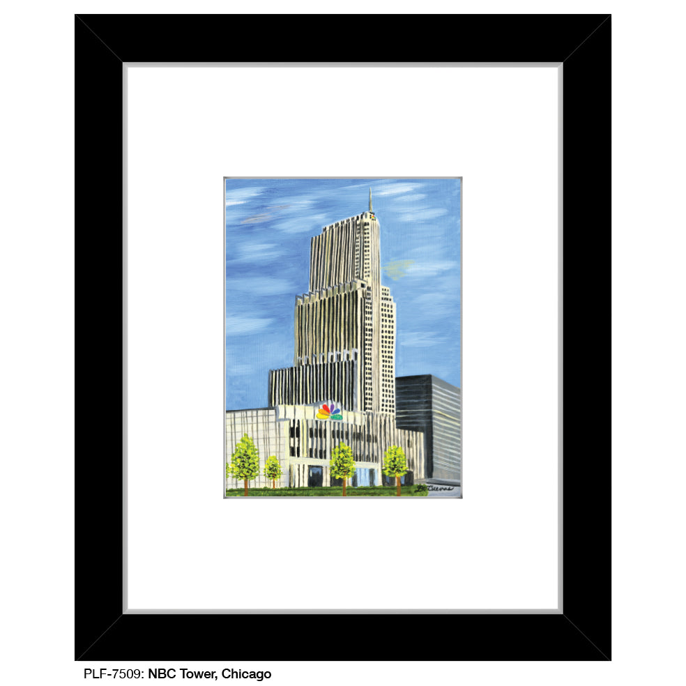 NBC Tower, Chicago, Print (#7509) - Printed Canvas